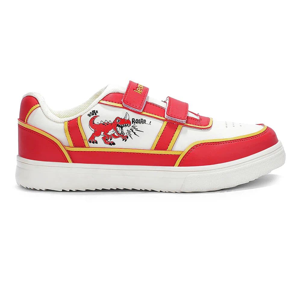 Leap7X Red Sports Non Lacing Sneakers For Kids TOTSTREND5 By Liberty — photo 4