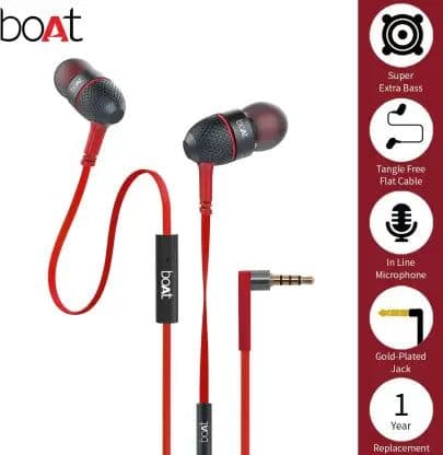 Bassheads 180 | Wired Earphones Featured with 10mm Driver, Passive Noise Cancellation, Thumping Bass, boAt Signature Sound — photo 8