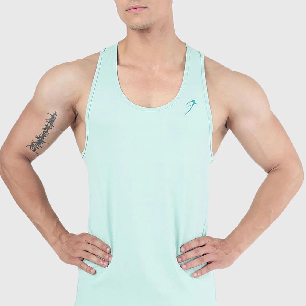 Aura Textured Tank Sea Green
