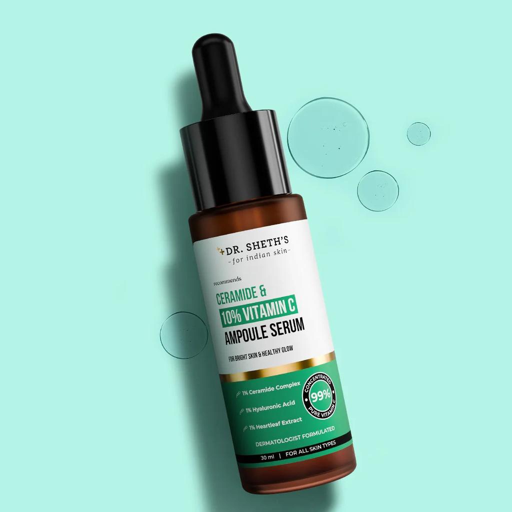 Non-Irritating Ceramide & 10% Vitamin C Ampoule Serum - 30ml