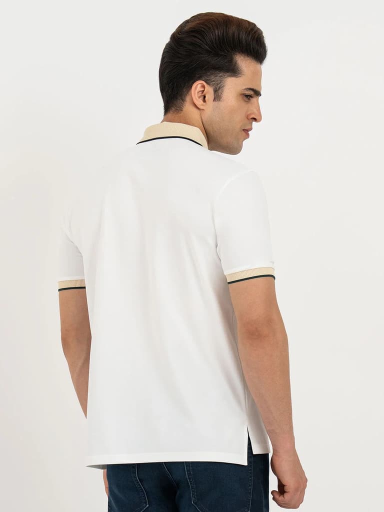 Polo T Shirts for Men in White | Classic Polo T Shirts — photo 3