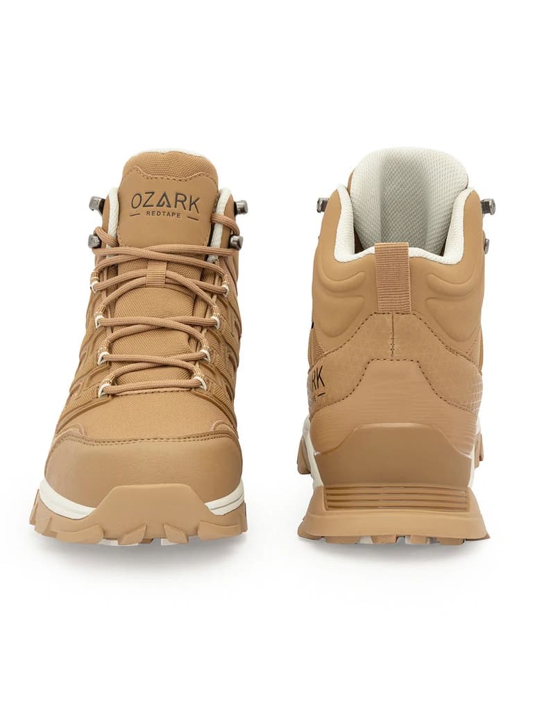 Tan Trekking Shoes for Men | High-Top Outdoor — photo 4