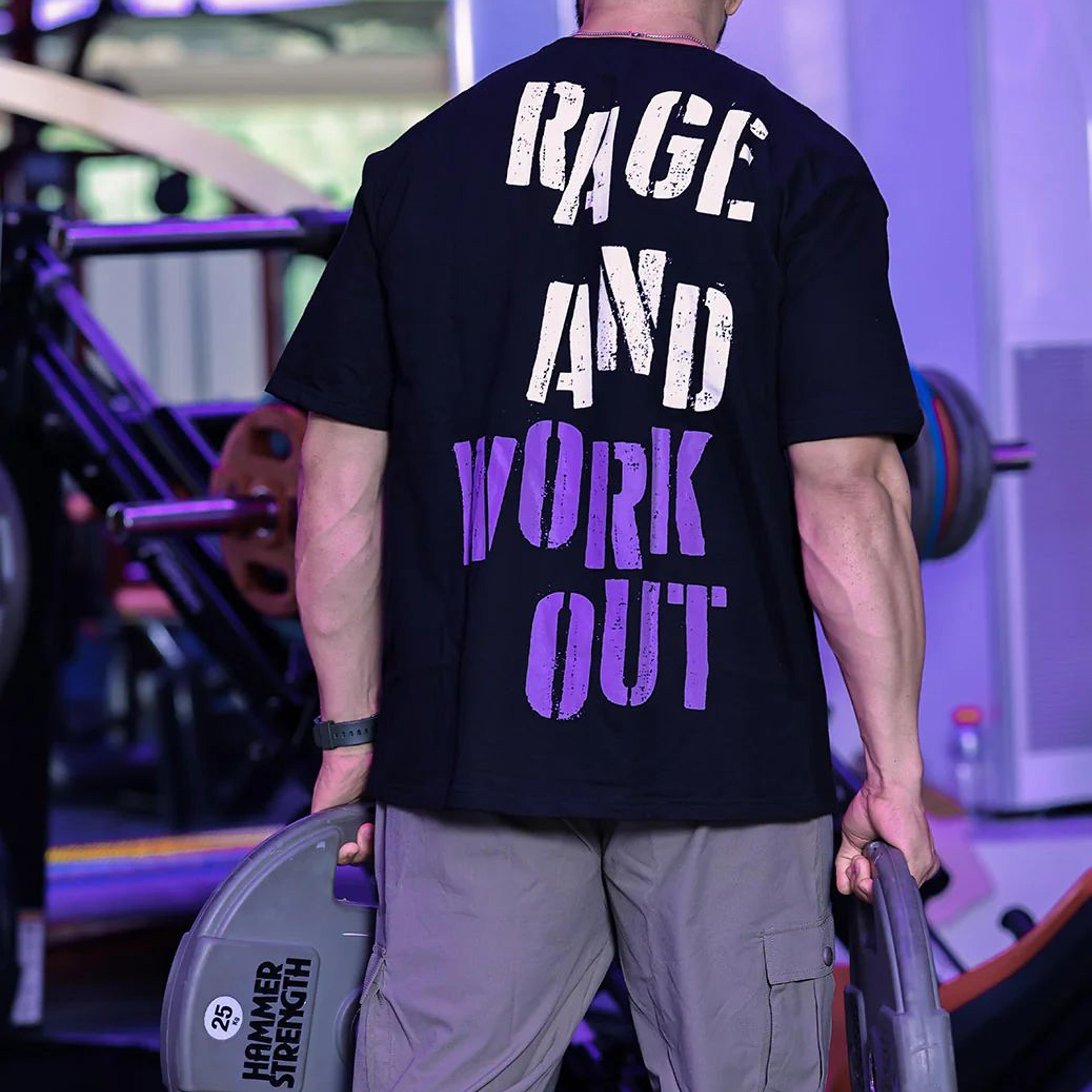 Rage Oversized T-shirts Black