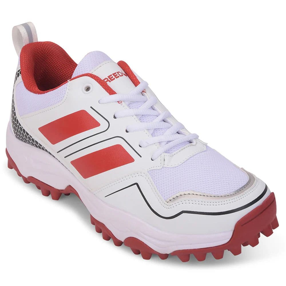 FREEDOM Red Sports Lace-Up Cricket Shoes For Men POWERPLAY By Liberty — 6/40 / Red