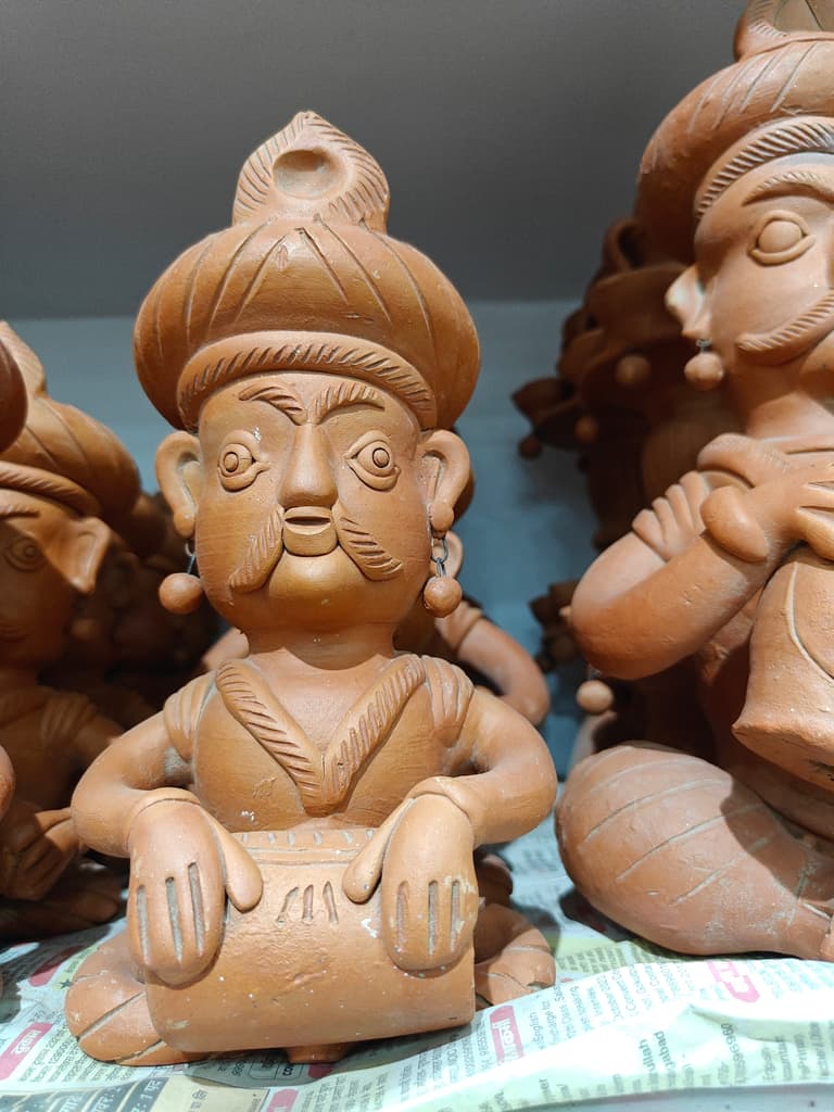 Wooden Statue of Man | Decorative | Handcrafted | Brown