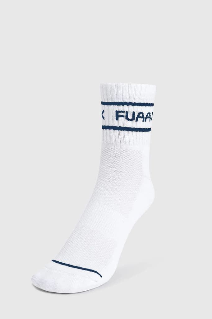 Legacy Quarter Socks White/Teal — photo 4