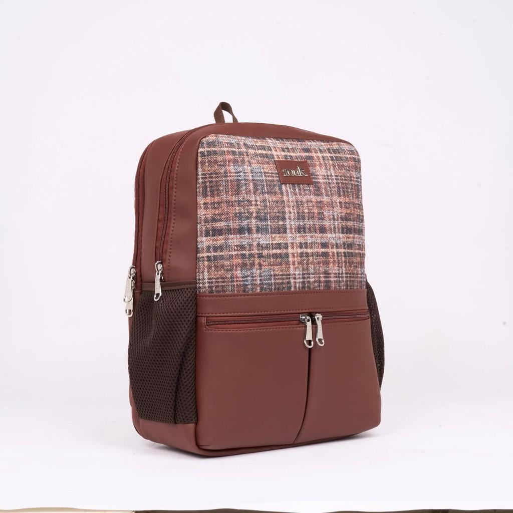 Cashmere Noir (Copper) Office Backpack (Brown) — photo 3