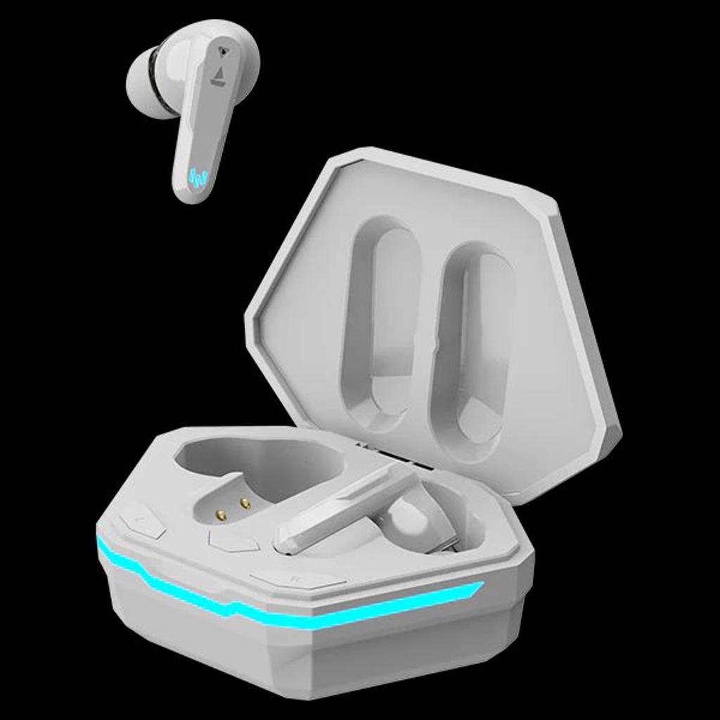 boAt Airdopes 191G | Wireless Earbdus Gaming Earbuds with 2x6mm Dual Drivers, Quad Mics with ENx™ and IWP™ Technology, LED Lights on Charging Case