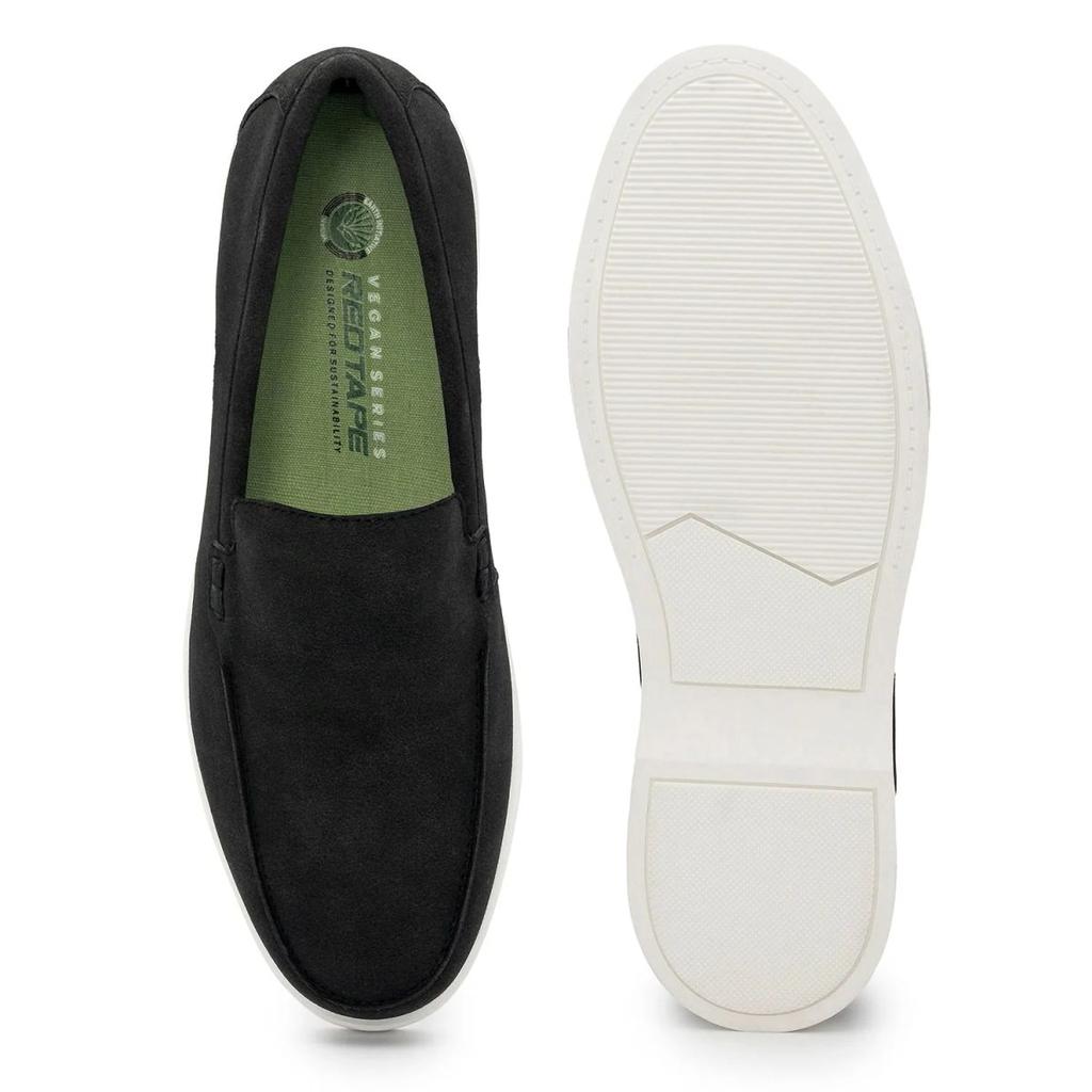 Vegan Loafer Shoes for Men in Black| Low-Cut Formal Dress Shoes. — photo 5