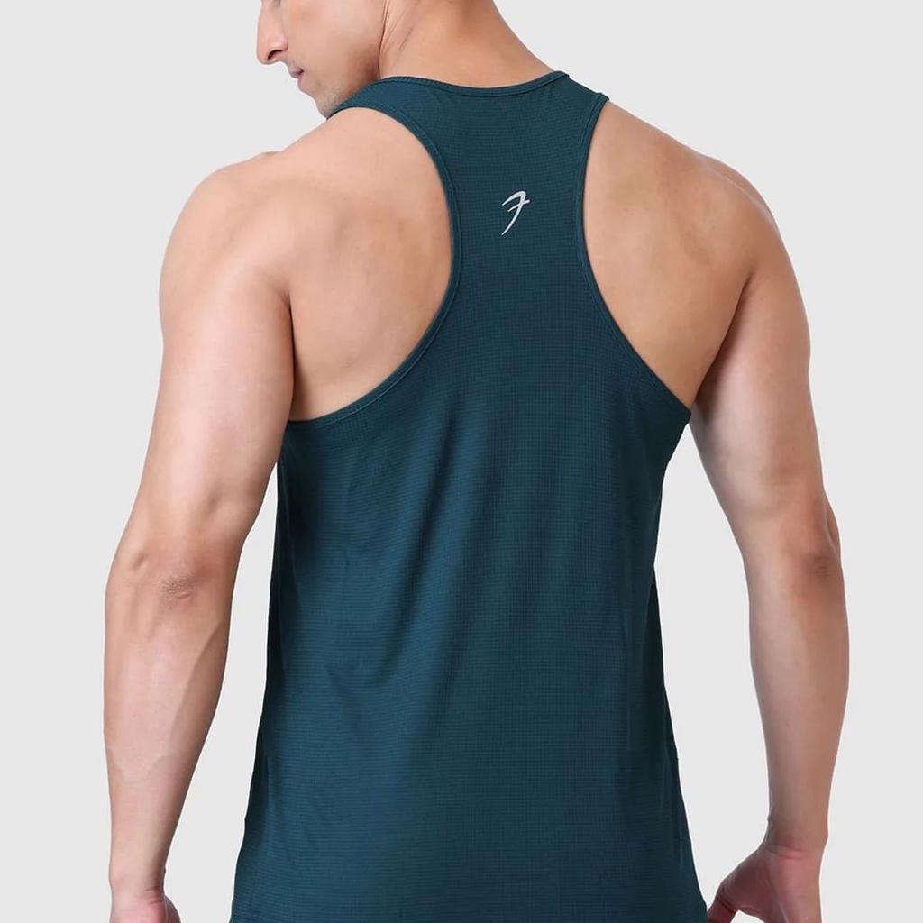 Checks Running Tank Bottle Green