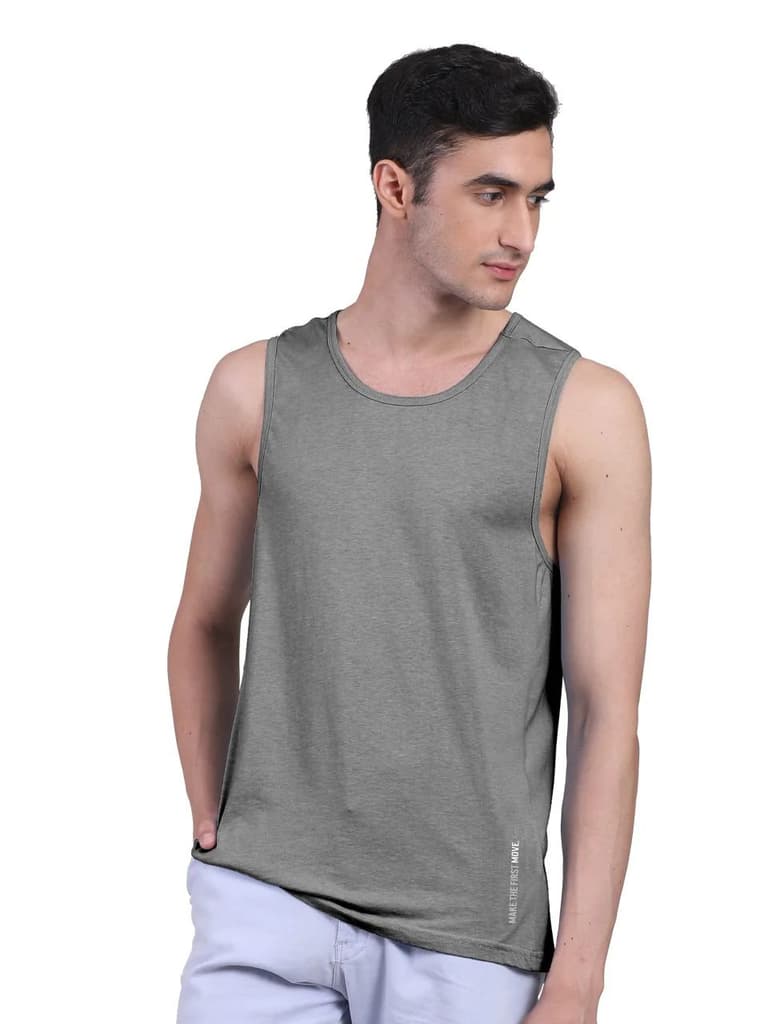 Camouflage Print & Twin Skin Organic Bamboo Vest Active Fit (Pack of 5) — photo 8