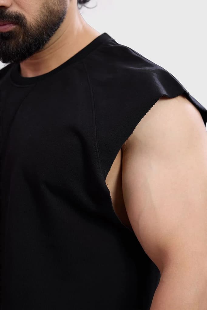 Shell Raw Capsleeves Tank Black — photo 5