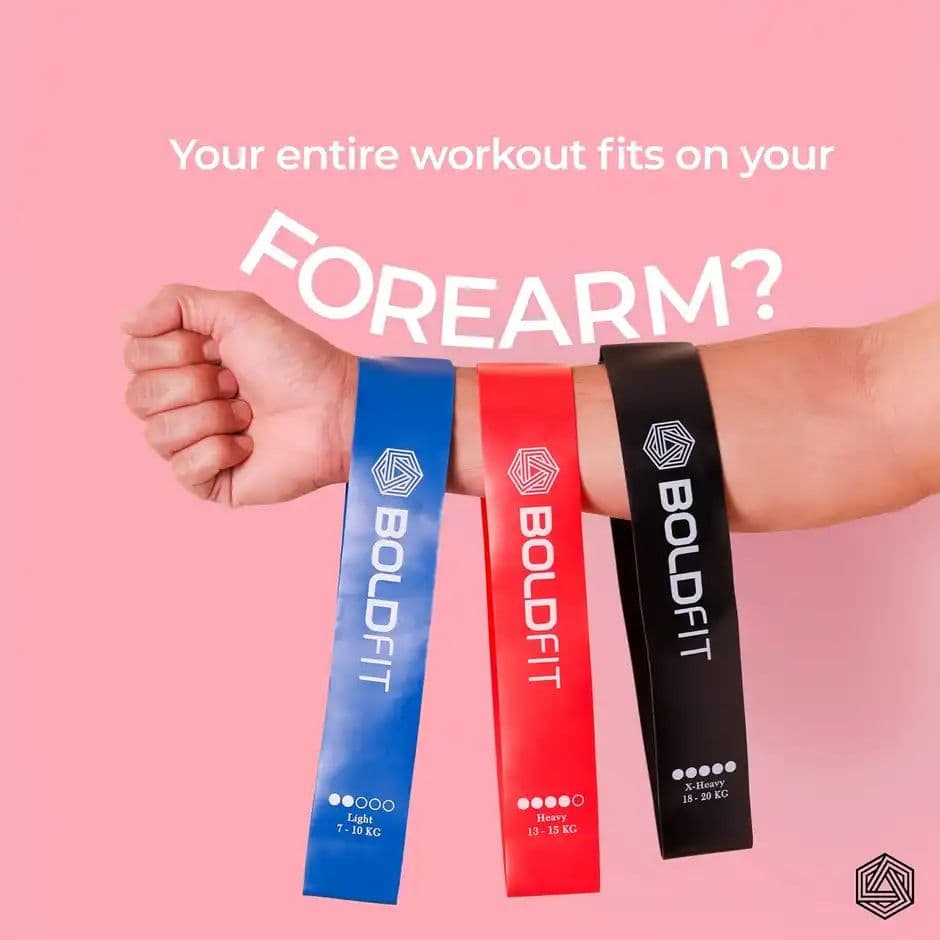 Boldfit Resistance Bands Mini Loop Set Of 3 — photo 2