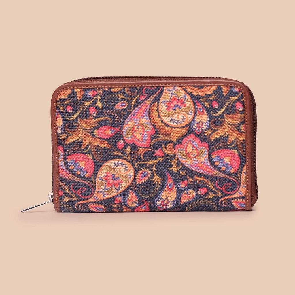 Bidri Kaiser & Paisley Print - Women's Work Bag & Classic Zipper Wallet Combo — photo 8