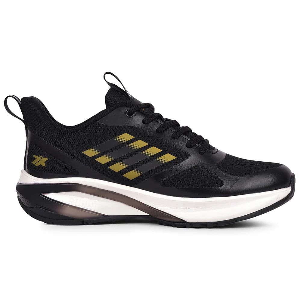 Leap7x Black Sports Lacing Running Shoes For Men RUNNY-1E By Liberty — photo 2