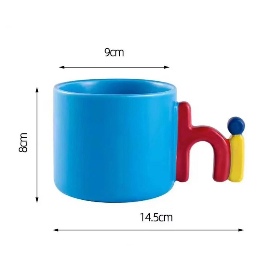 Say Hi Mug – Pop Color Ceramic Conversation Starter — photo 3