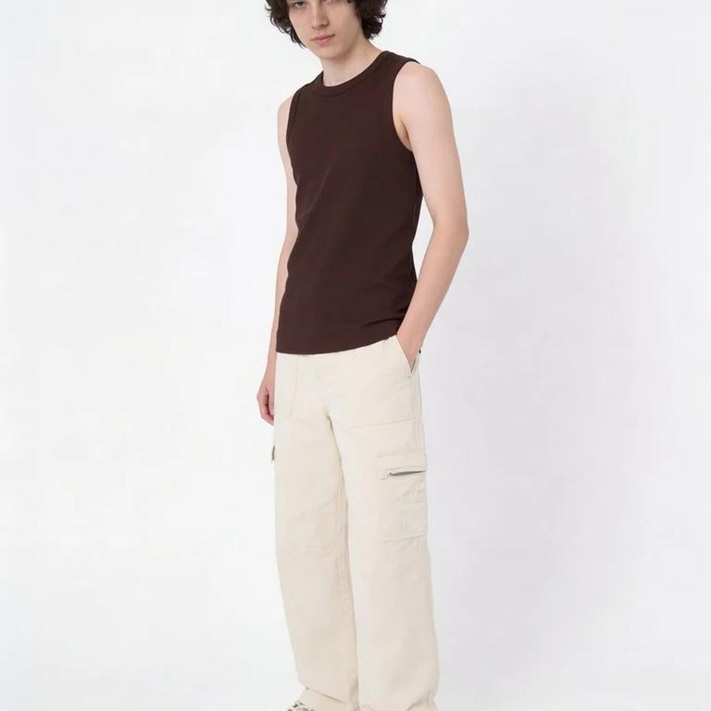 Y&F Kids Boys Brown Slim-Fit Cotton-Blend Vest