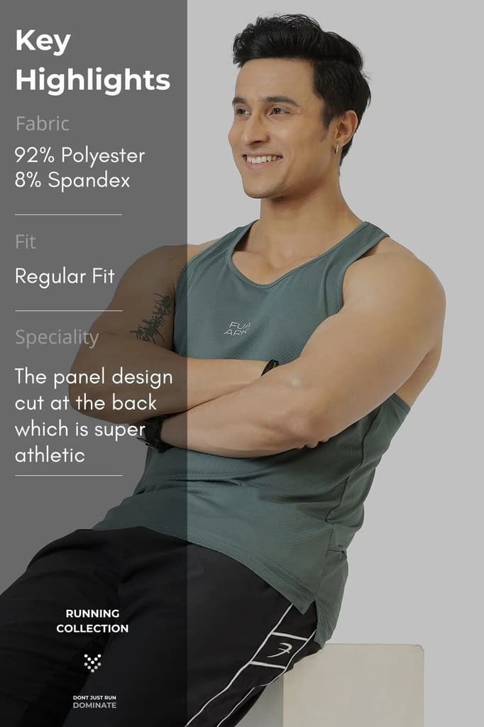 Sprint Running Tank Forest Green — photo 8