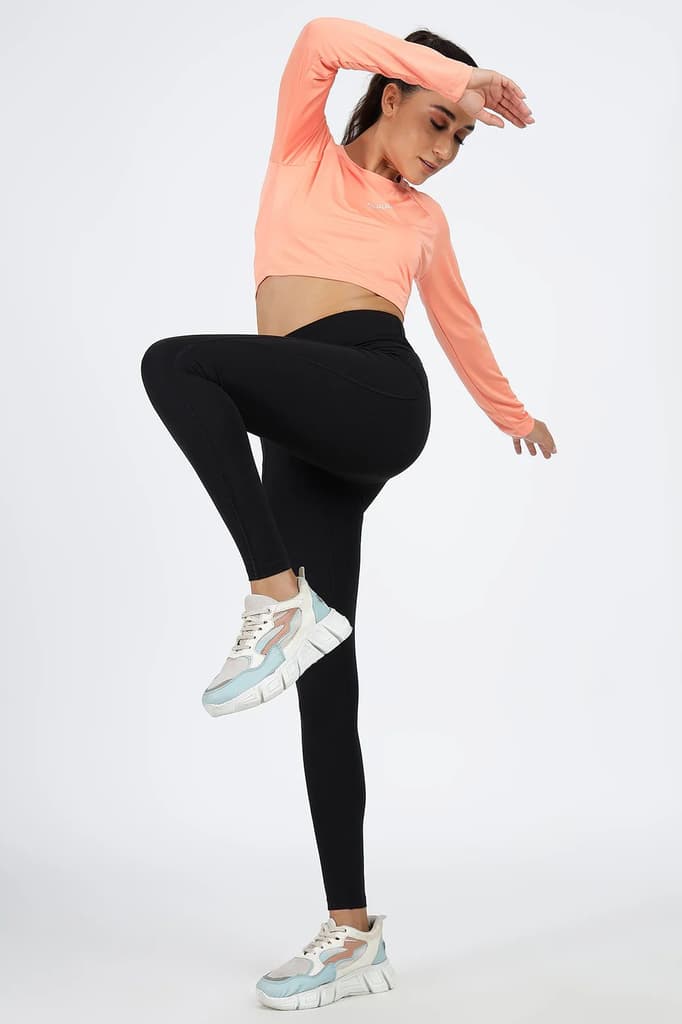 Classic Crop Top T-shirt Peach — photo 5