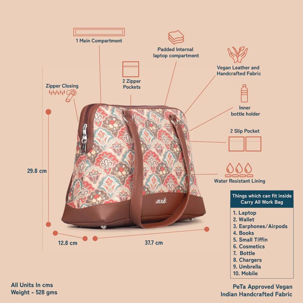 Mughal Art Multicolor Carry All Work Bag — photo 5