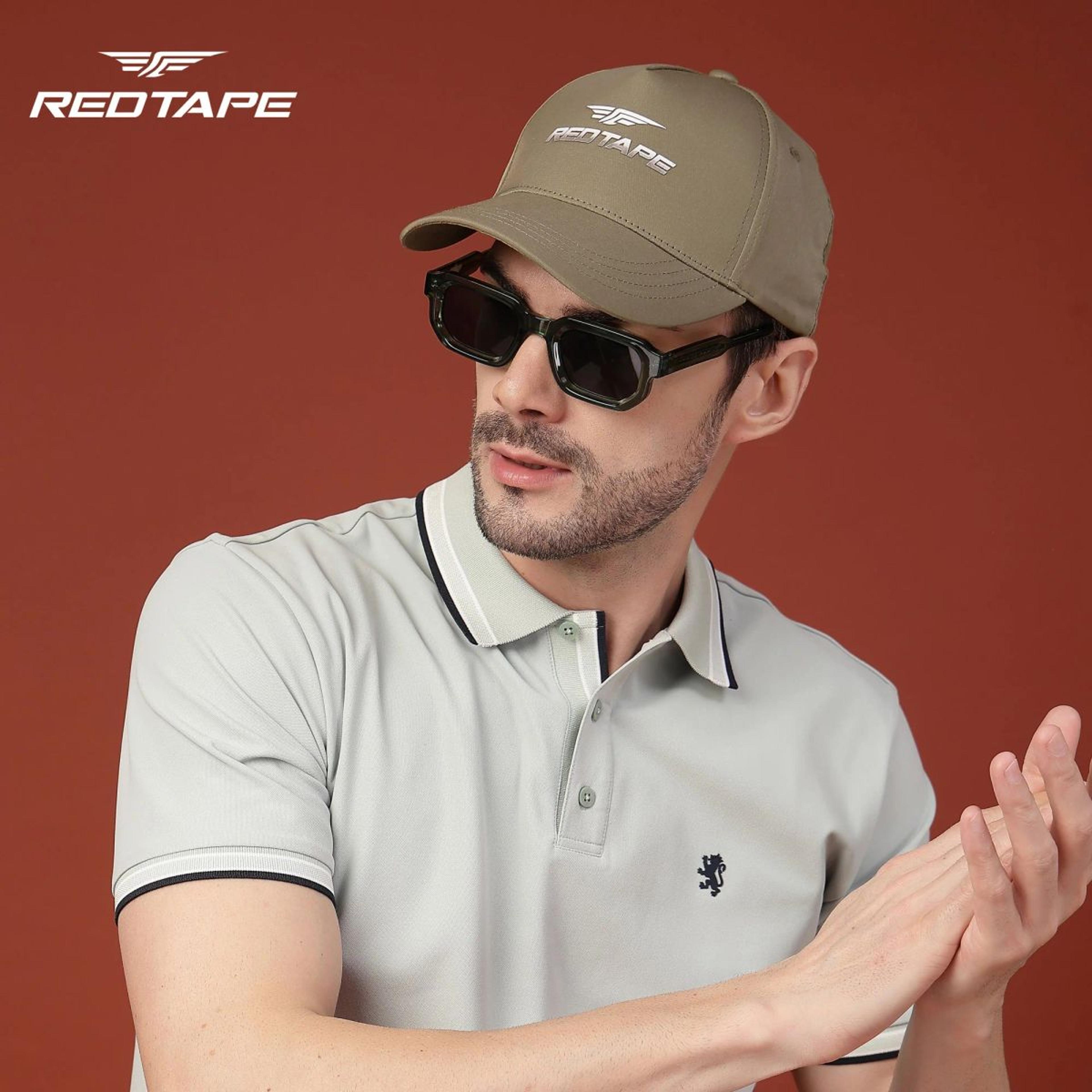Unisex Grey Solid Polyester Baseball Cap with Adjustable Strap
