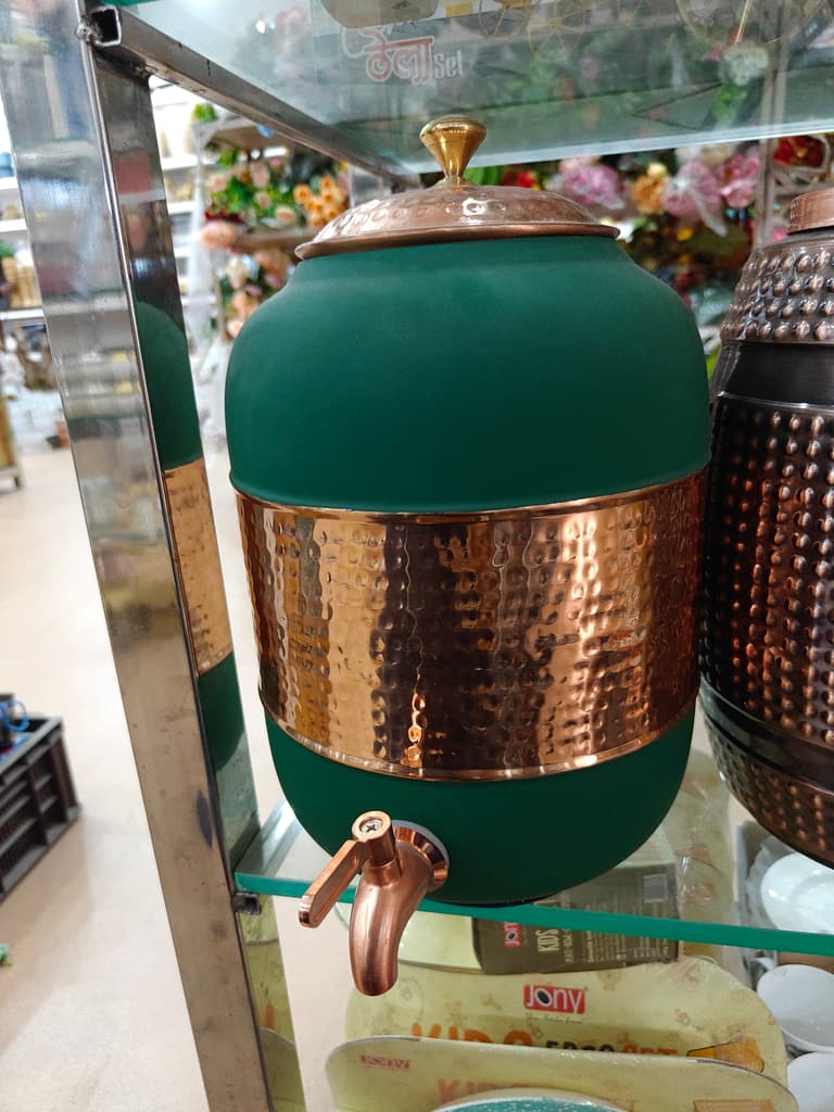 Green Glass Vase | Handmade | Glass | Decorative