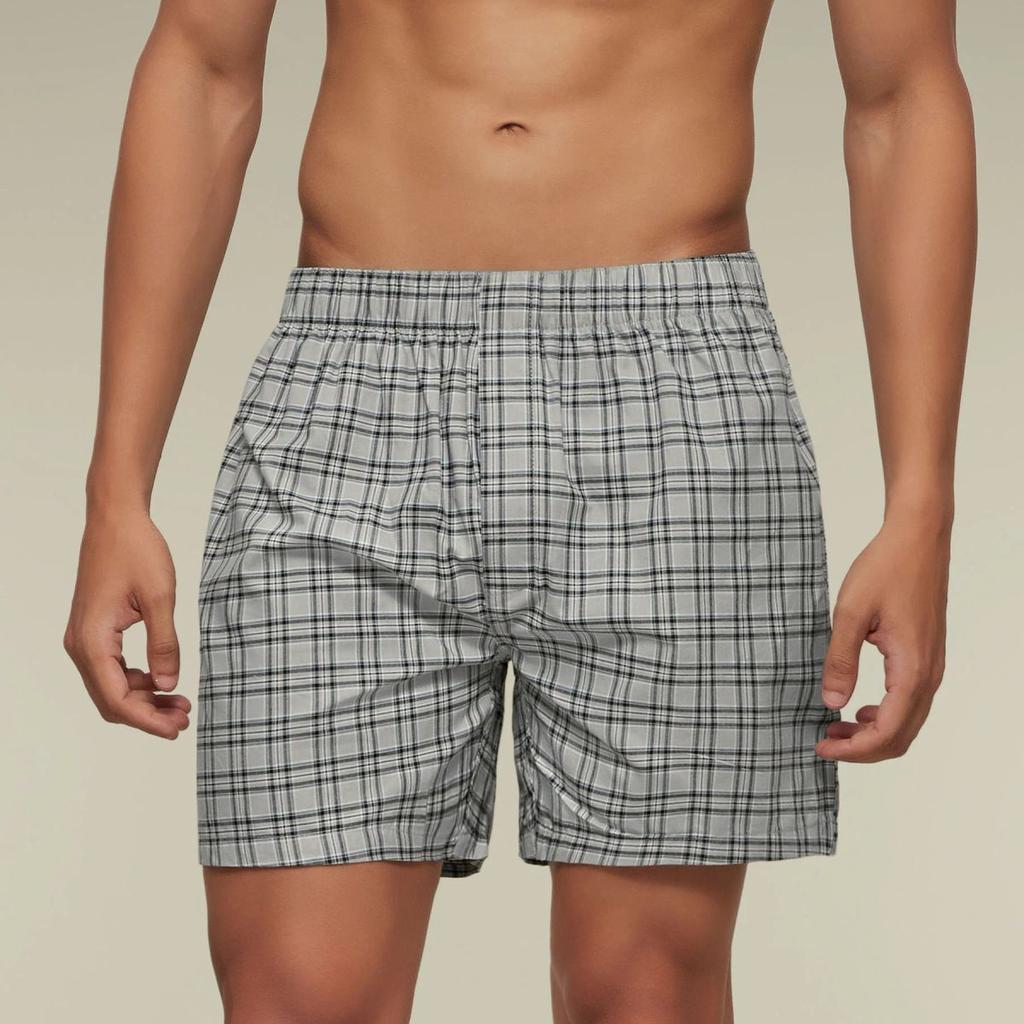 Checkmate Combed Cotton Boxers Steely