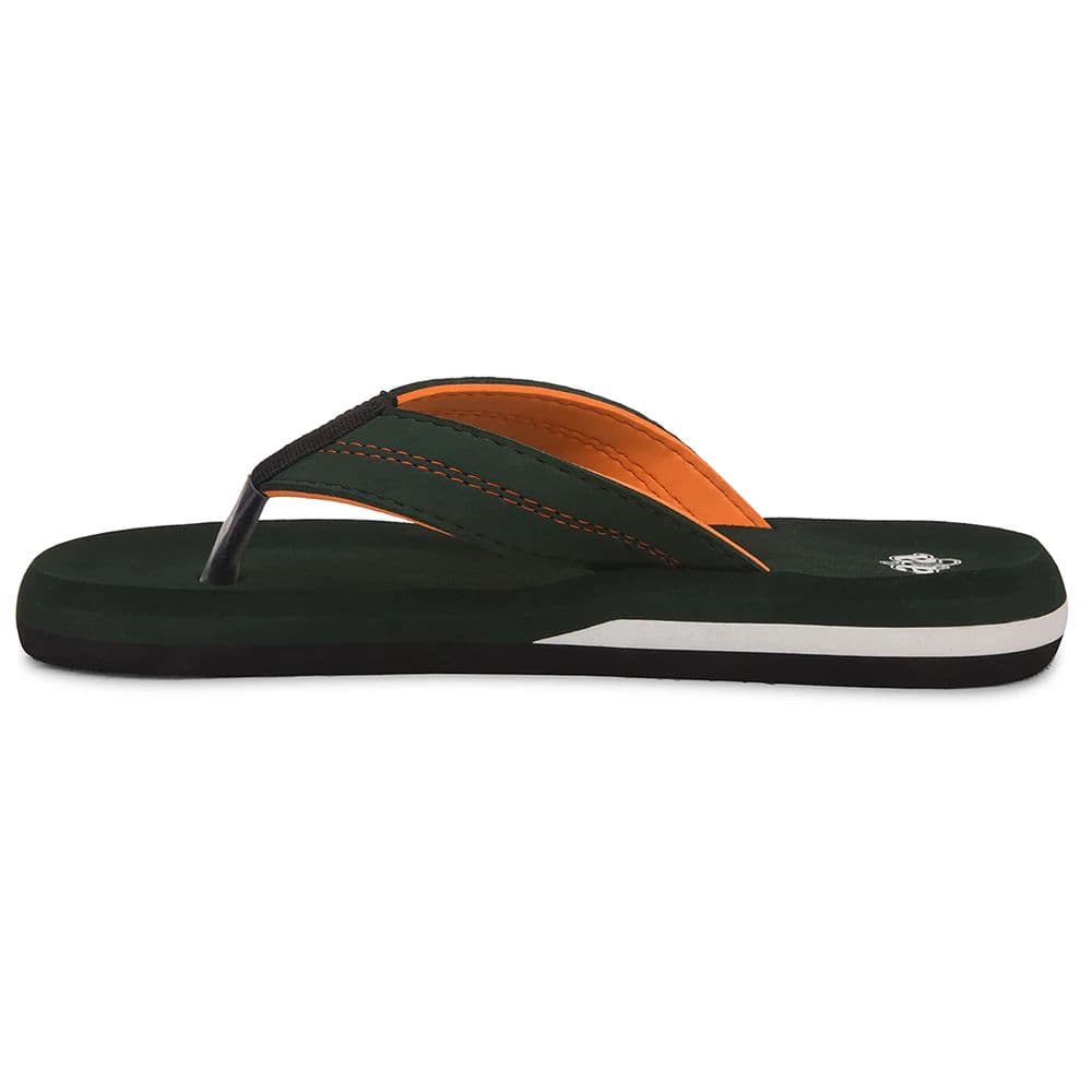 A-HA Olive Green Casual Flip-Flops For Men EXACT By Liberty — photo 3
