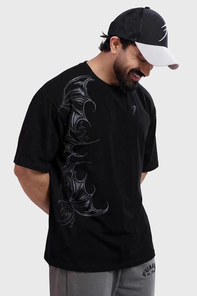 Void Angel Oversized T-shirt Black — photo 5