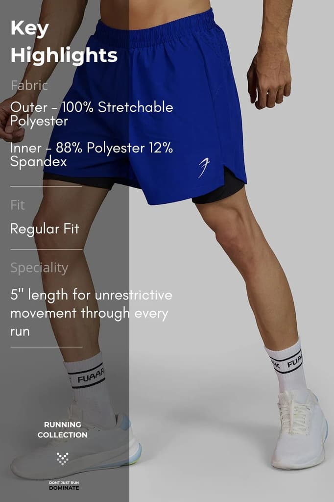 Hyper 5" Running Shorts Blue — photo 6