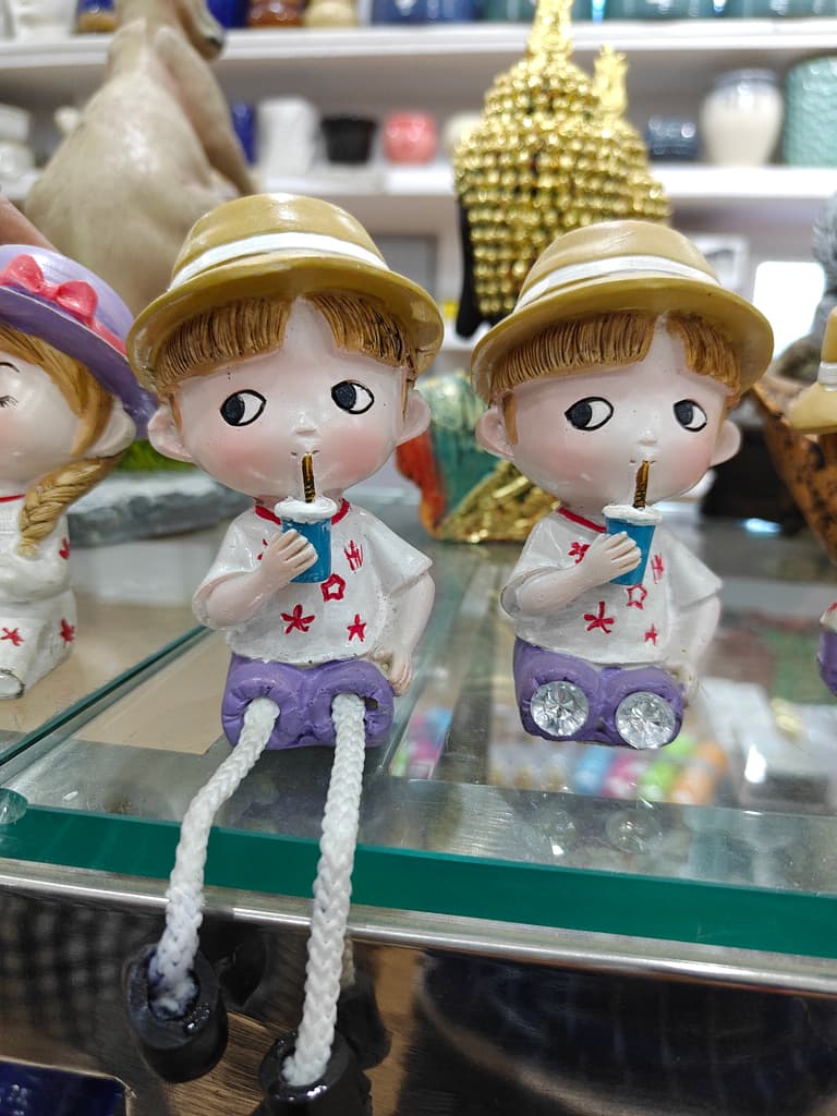 Cute Dolls with Drinks | Plastic | Pink and White | Toy