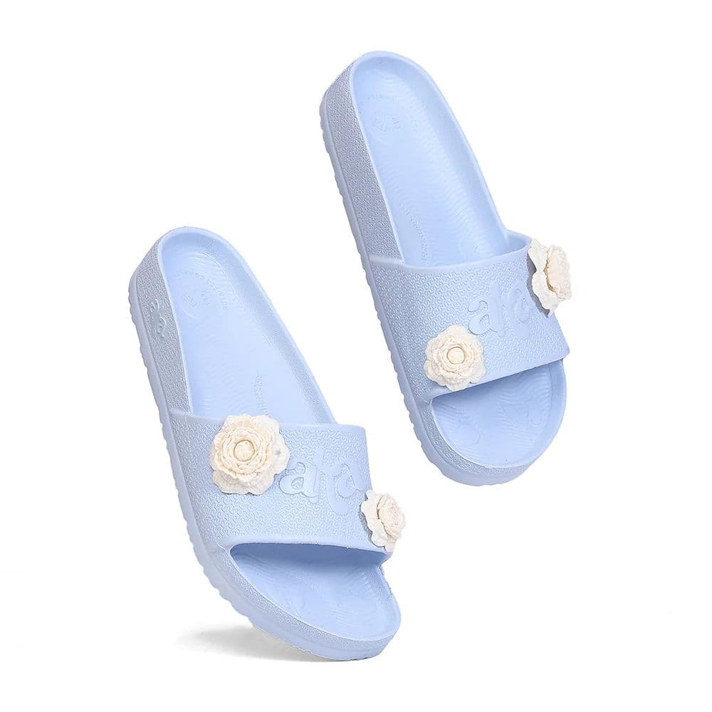 A-HA DOCTOR-1L Blue Casual Slip-on Slides for Women by Liberty — photo 7