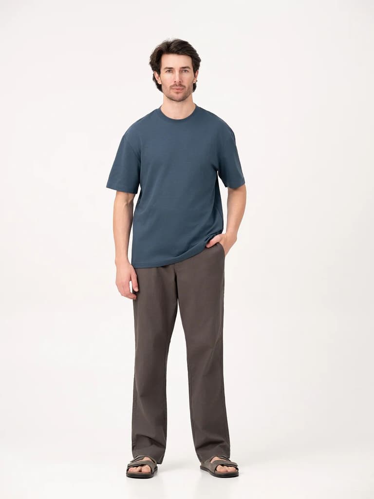 Kyoto Grey Relaxed Fit Lounge Pants — photo 2