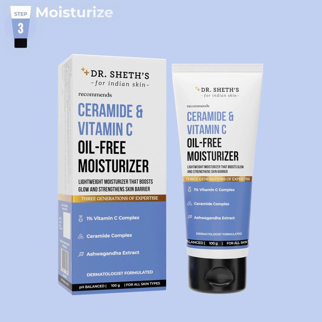 Ceramide & Vitamin C Oil-Free Moisturizer - 100g