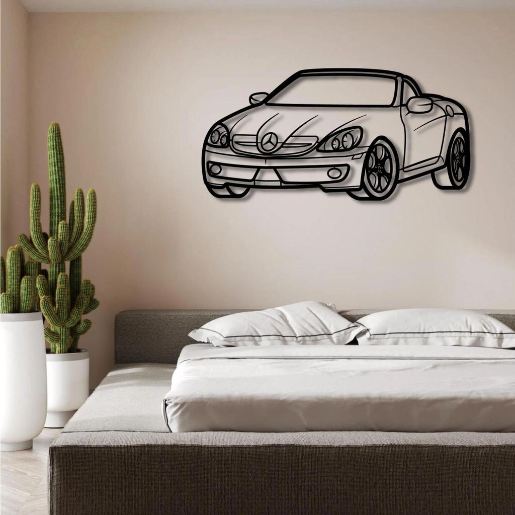MERCEDED BENZ SLK 350 2005 PERSPECTIVE METAL WALL ART — photo 3