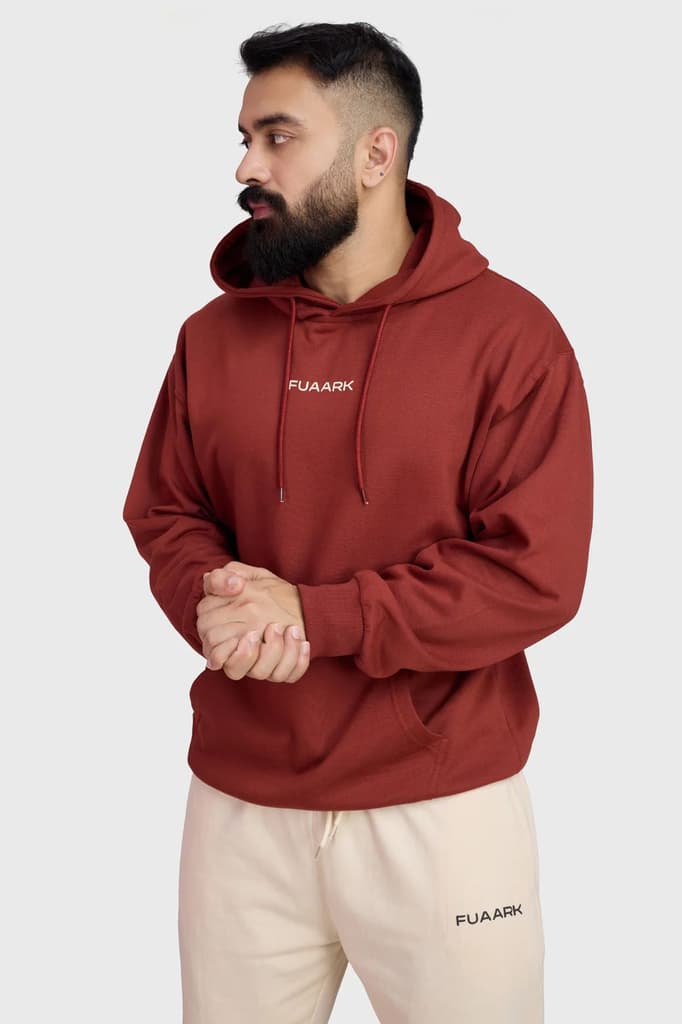 Signature Oversized Hoodie Rust — photo 6