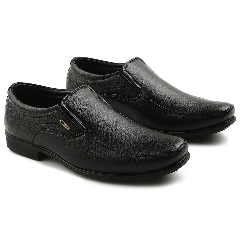 Fortune Black Formal Non Lacing Moccasin For Men H202-02 By Liberty — photo 5