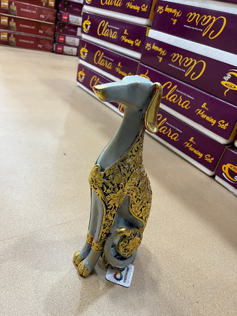 Gold Statue of a Dog | Sculpture | Gold | Gold