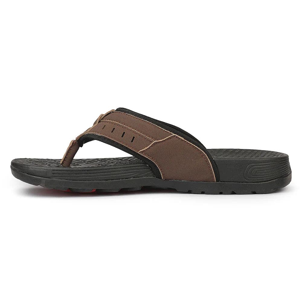 Leap7X VELOCITY-1 EVA Brown Casual Slippers for Men by Liberty — photo 6