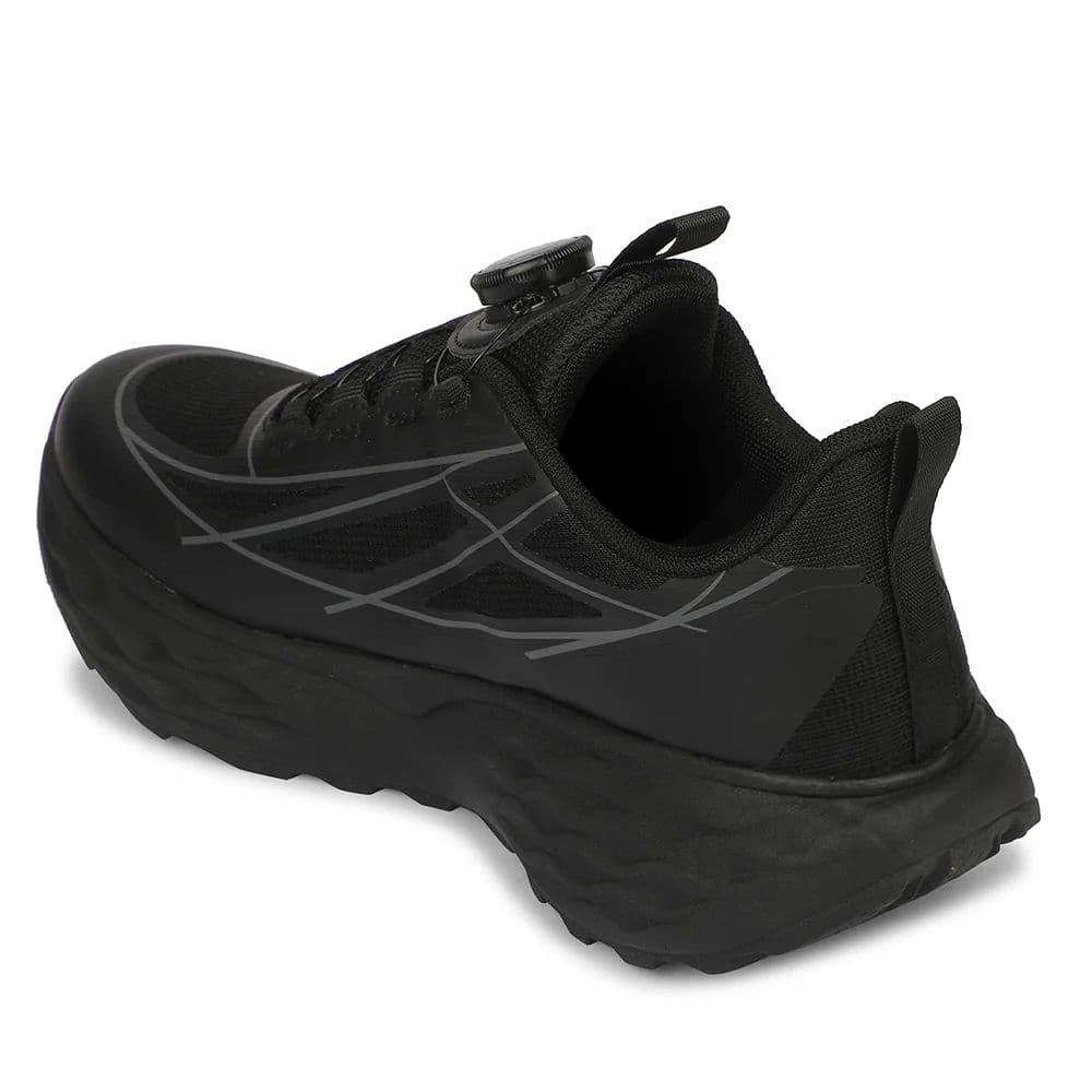 LEAP7X ZQ-WFM-03 Men's Twist & Go Black Sports Non lacing Walking Shoes for Men by Liberty — photo 3
