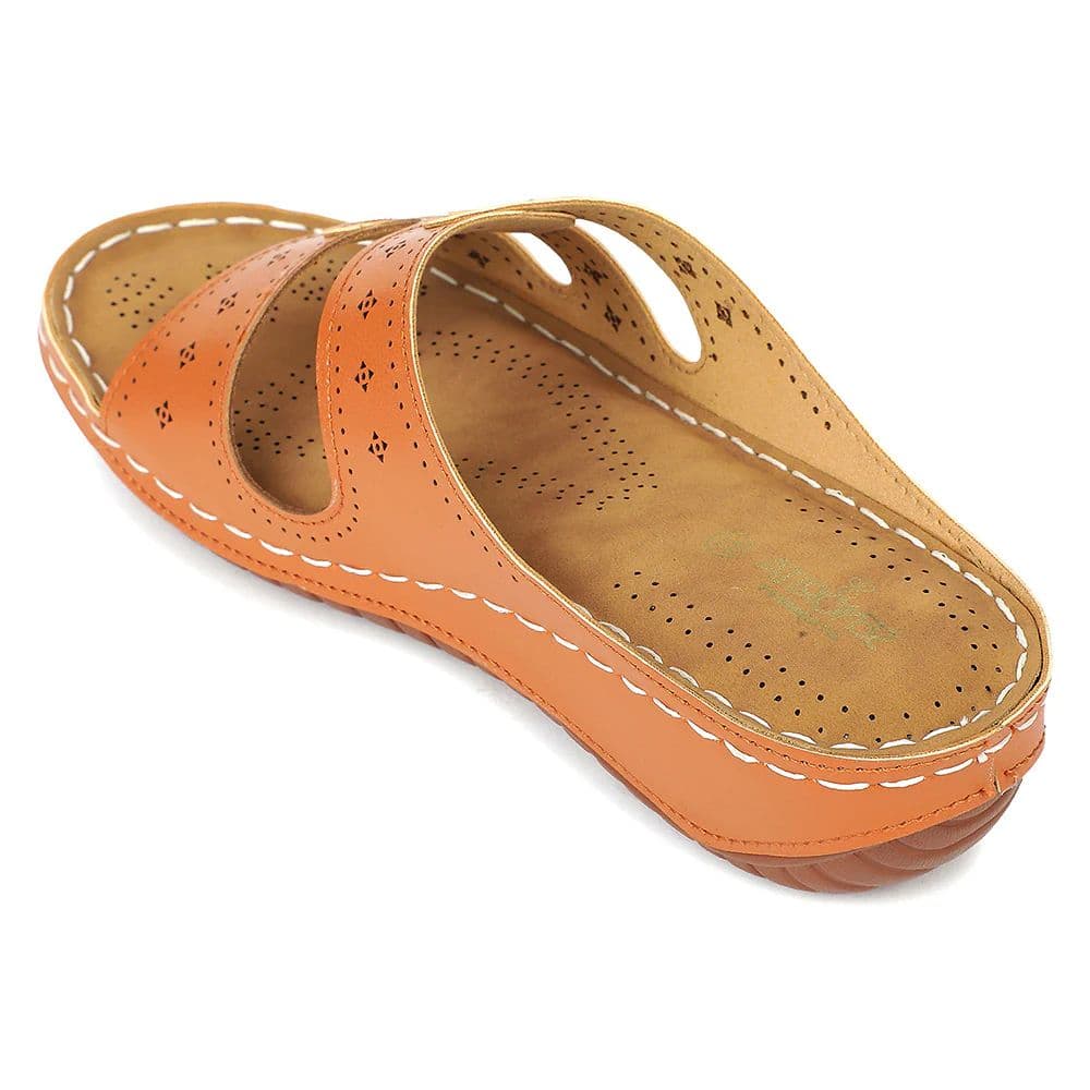 Senorita Tan Casual Flat Sandal for Women AGL-152E by Liberty — photo 5