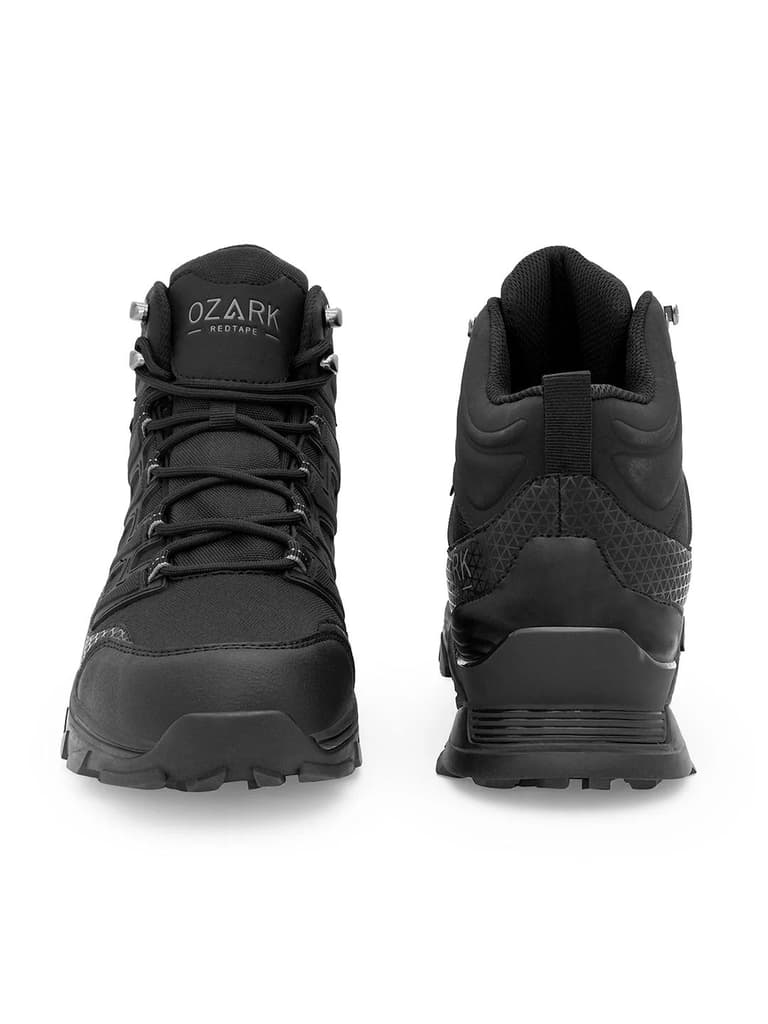 Black Trekking Shoes for Men | High-Top Outdoor — photo 4