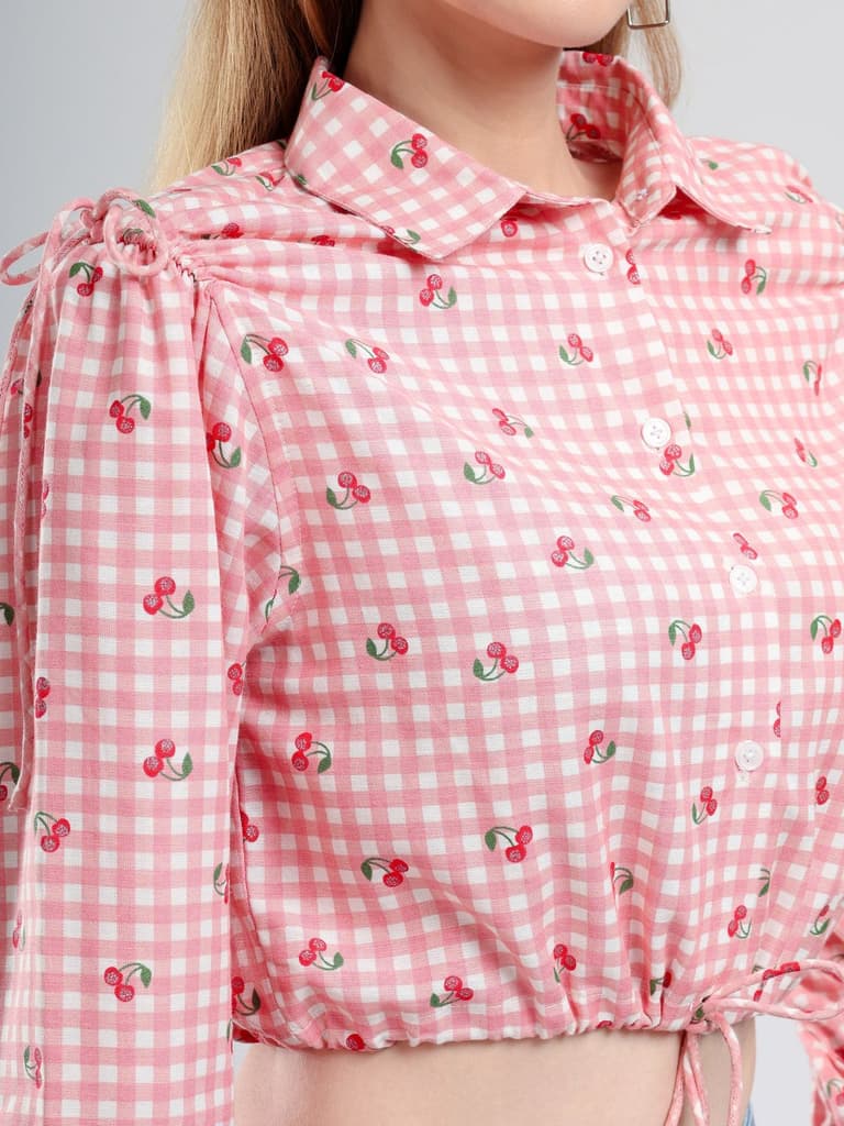 Cory Edge Athena Full sleeve top- Cherry pink — photo 4