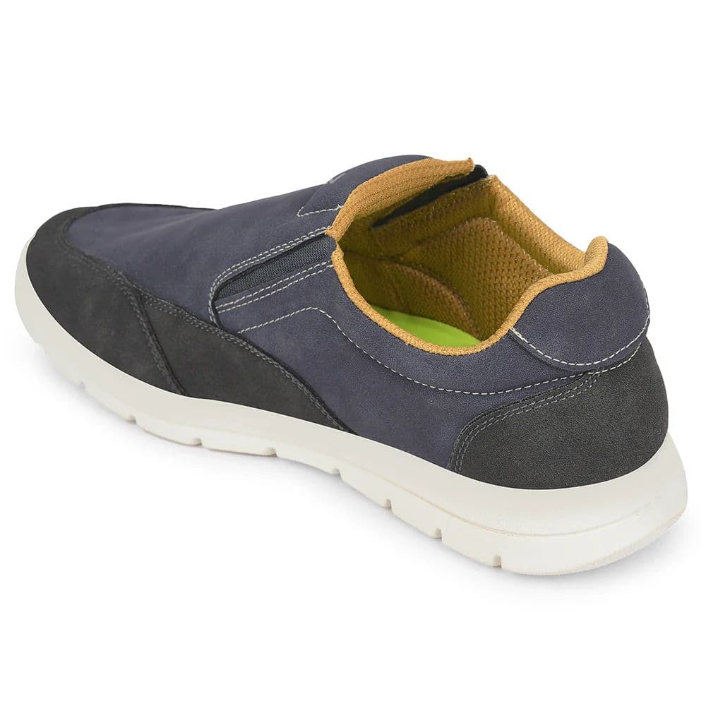 Leap7x Blue Casual Non Lacing Sneakers For Men FRINKS-2E By Liberty — photo 5