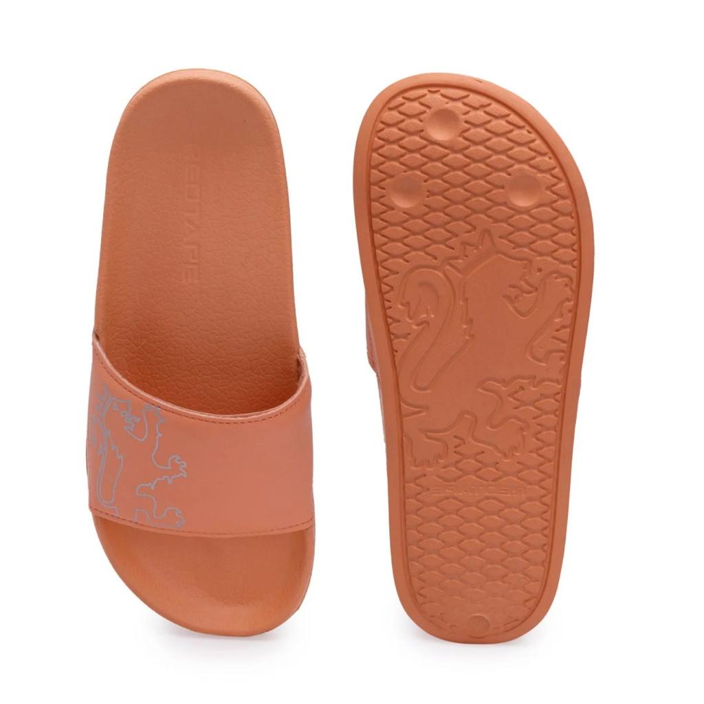 Women's Sliders in Orange | Casual Pool Sliders — photo 5