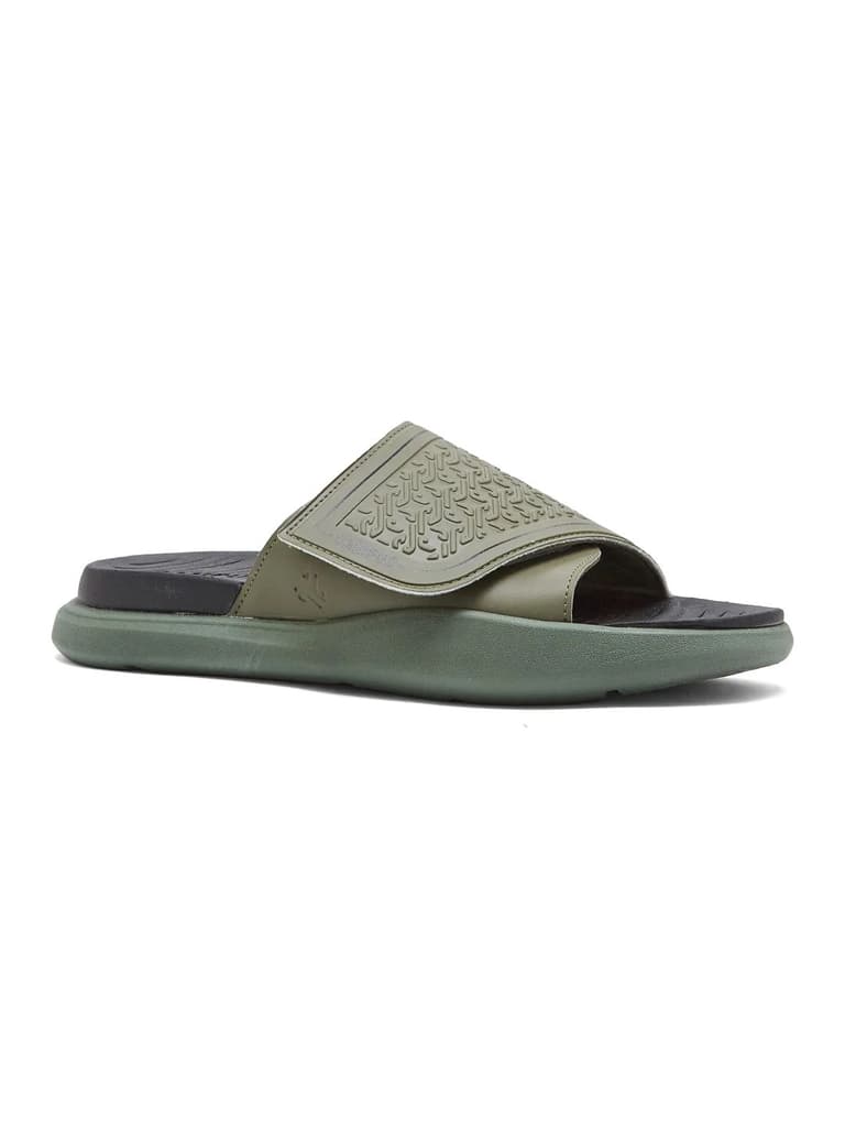 SL-481 Olive Men's Slides — Olive / 6