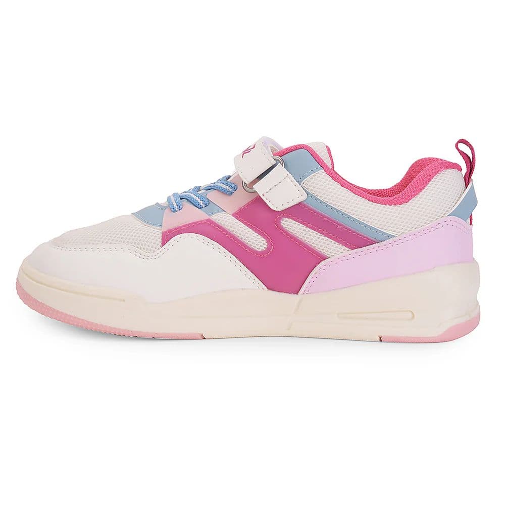 Leap7x Pink Casual Non Lacing Sneakers For Kids ENVY-5VE By Liberty — photo 3