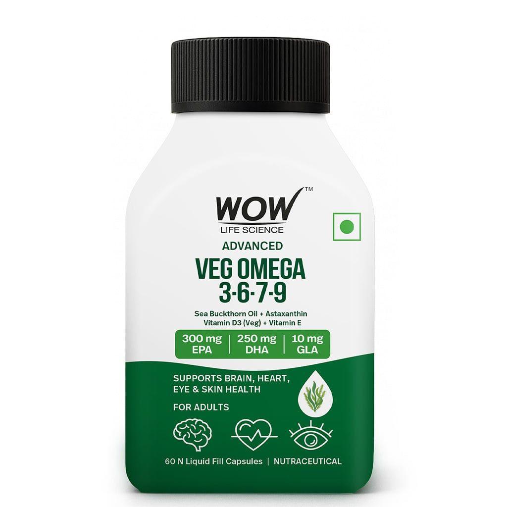 Veg Omega 3 6 7 9 Complete Plant-Based Omega Support