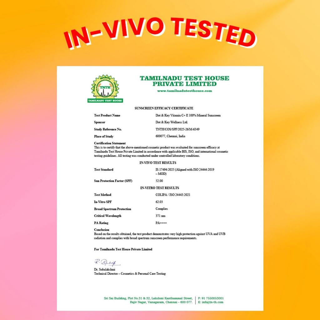 Vitamin C + E 100% Mineral Sunscreen IN-VIVO tested SPF 50+, PA++++ — photo 2
