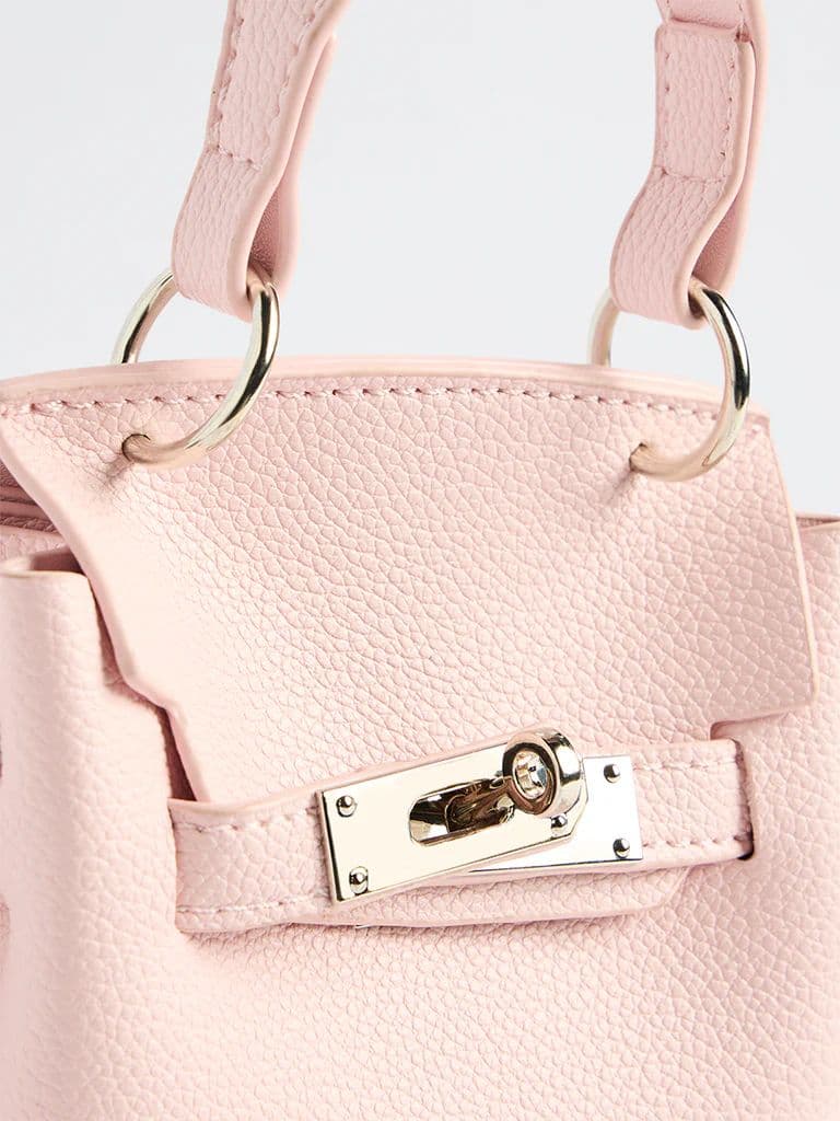 Westside Pink Textured Mini Sling Bag — photo 3
